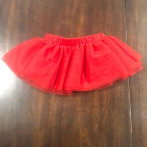 Baby Cat & Jack red skirt. 3-6 month.